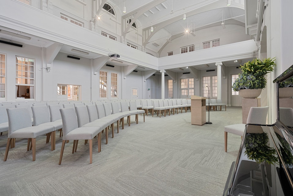 Chapel interior at Turnbull Funerals North Hobart